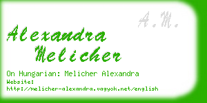 alexandra melicher business card